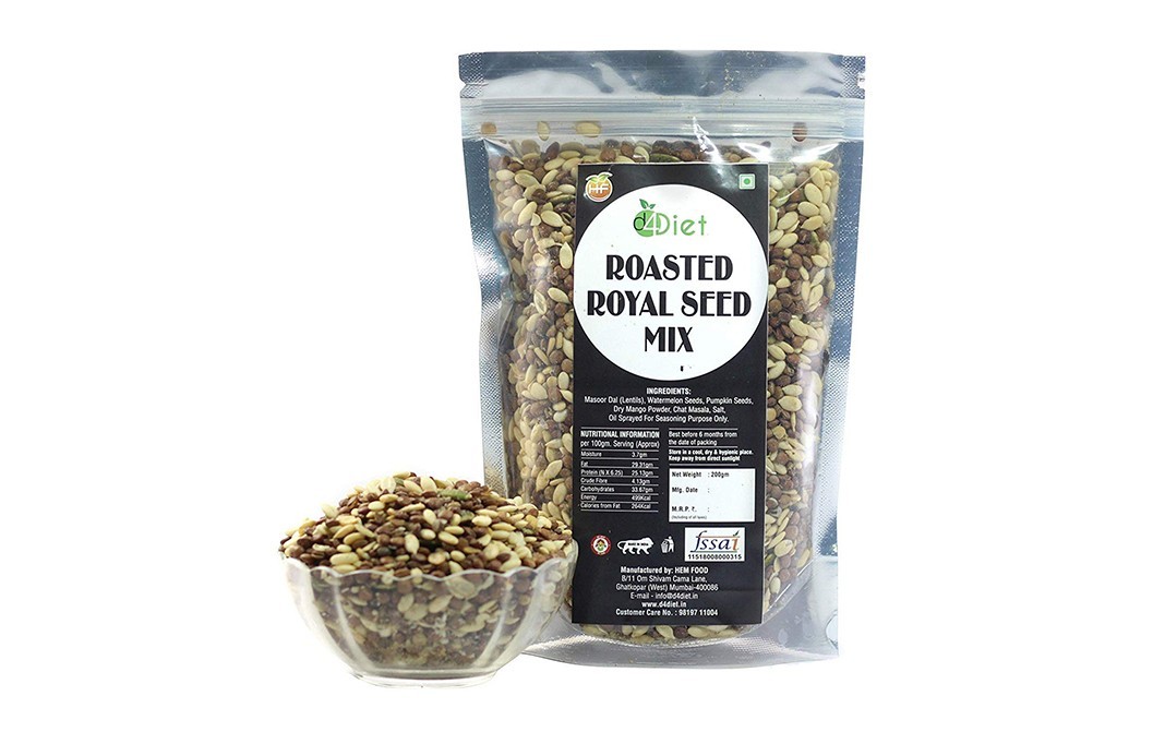 D4Diet Roasted Royal Seed Mix    Shrink Pack  200 grams